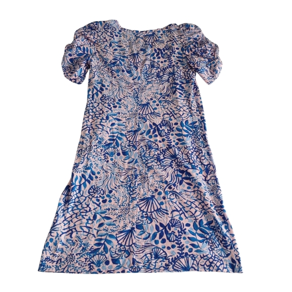 NWT Lilly Pulitzer Small Haydn Short Sleeve Dress Calla Lilly Pink High Tides - Picture 2 of 14